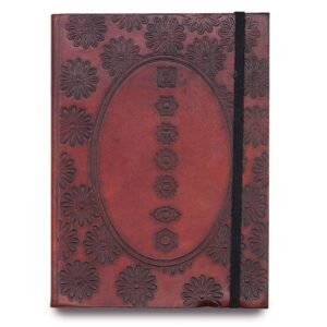 Energy Alignment Leather Notebook Chakra Mandala Small