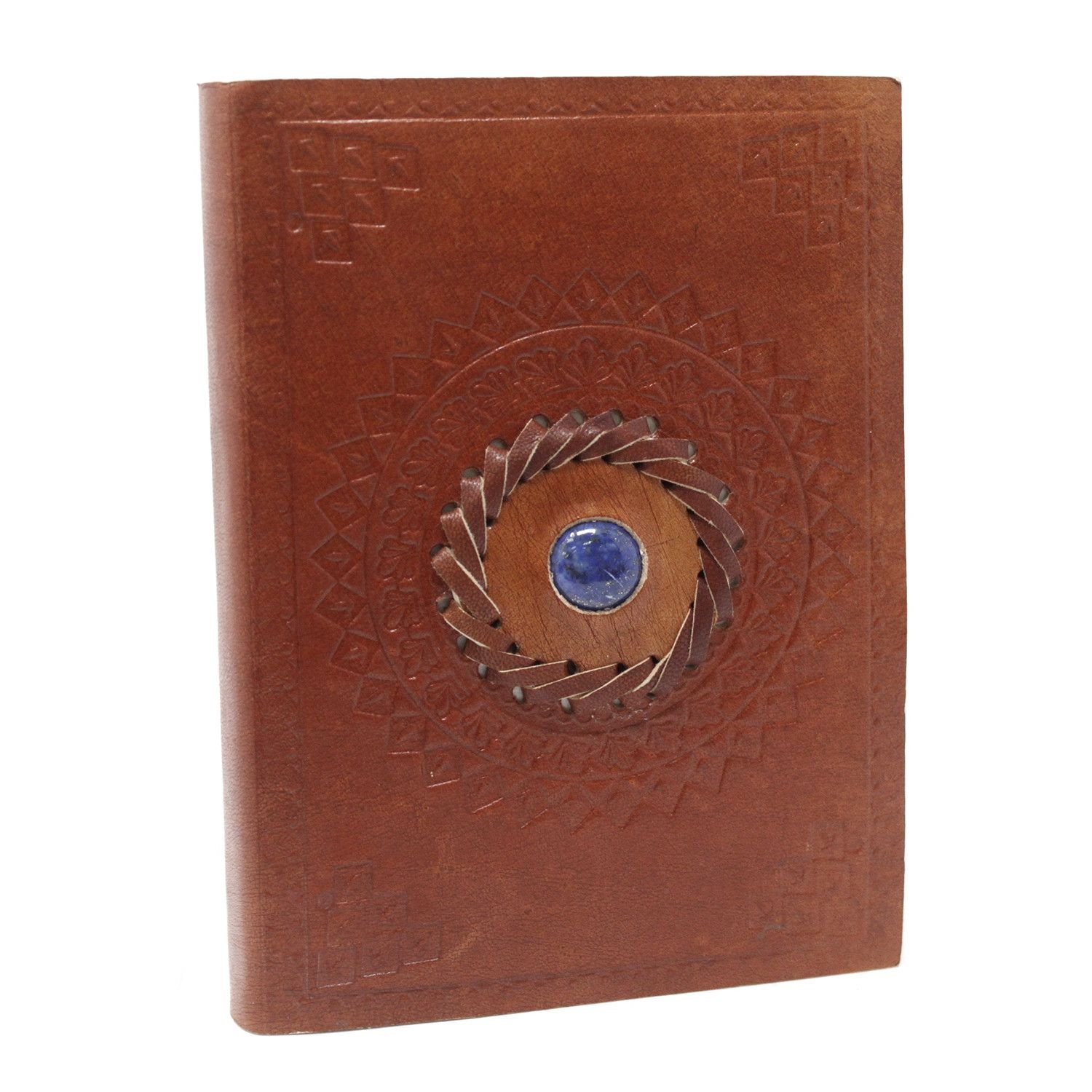 clarity journal leather notebook with lapis lazuli Clarity Journal Leather Notebook with Lapis Lazuli