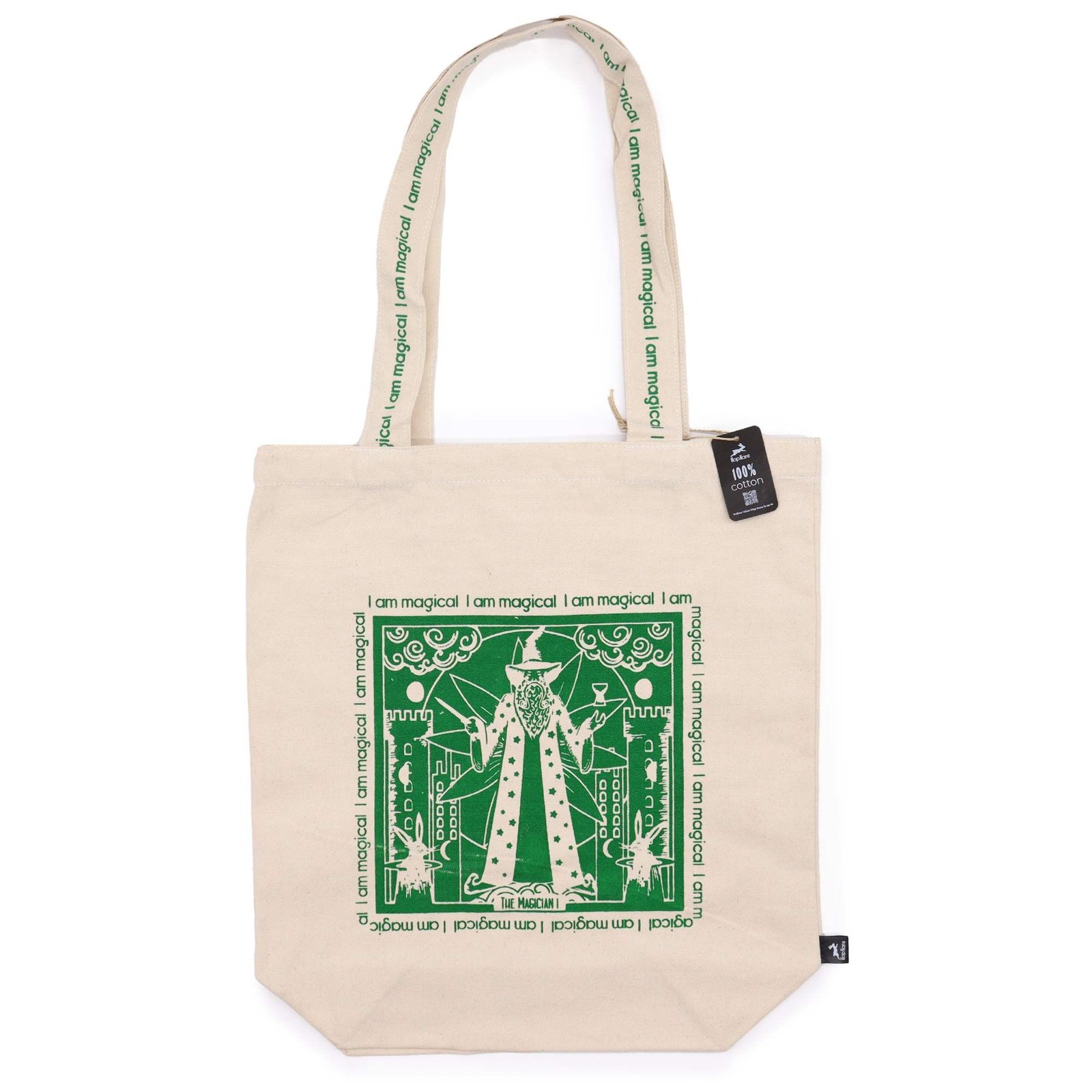 mystic magic tarot cotton tote bag Mystic Magic Tarot Cotton Tote Bag