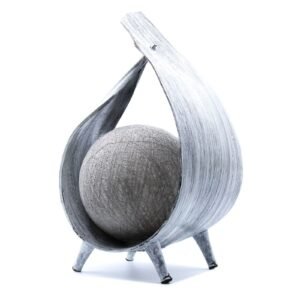 Tranquil Glow Table Lamp Greywashed Coconut
