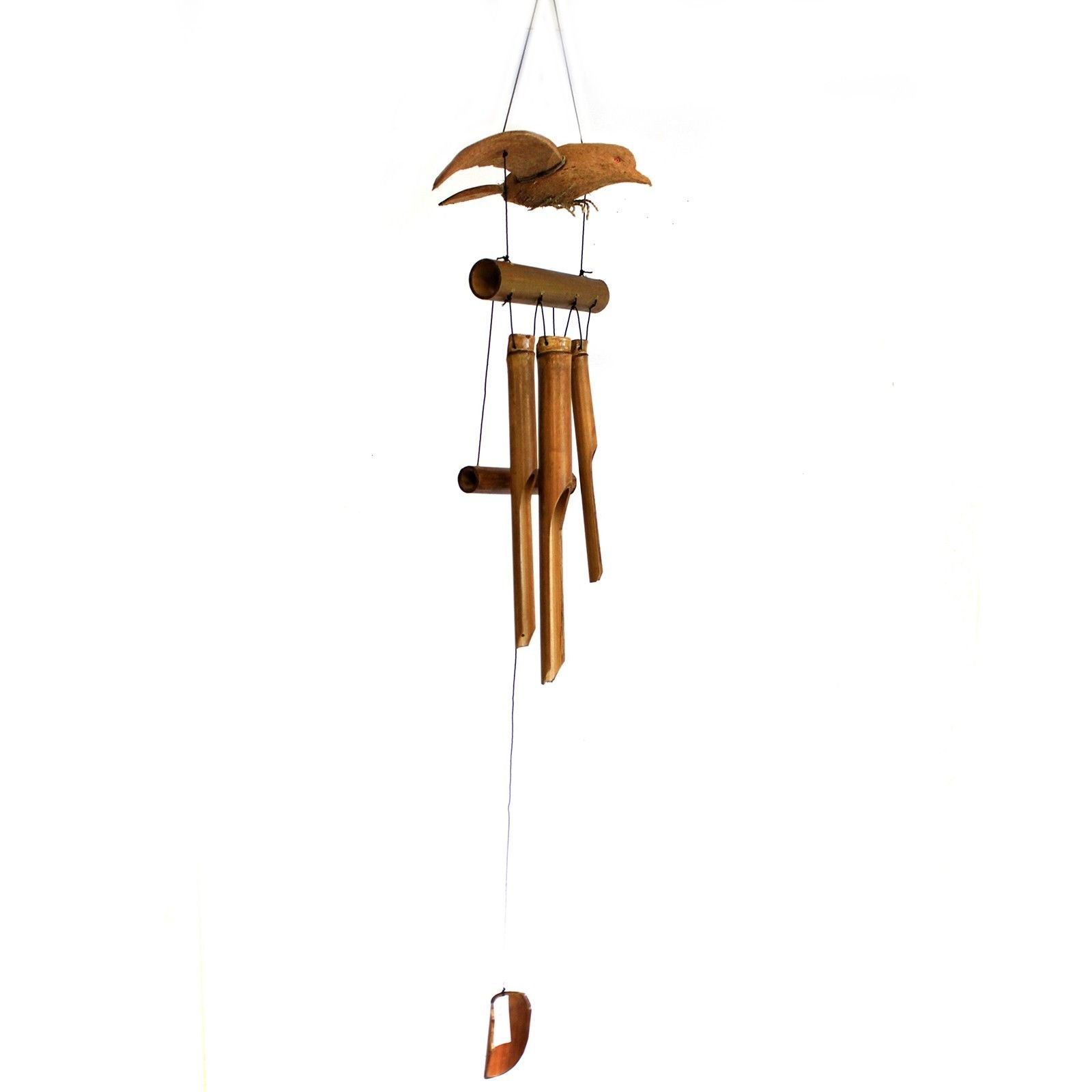 tranquil garden wind chimes coconut blackbird Tranquil Garden Wind Chimes Coconut Blackbird - Image 2