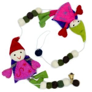 Whimsical Felt Wall Hanging Fairy Angels