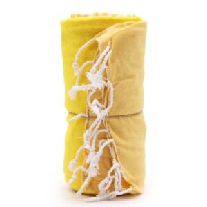 Sunlit Beach Pareo Towel Sunny Yellow Cotton