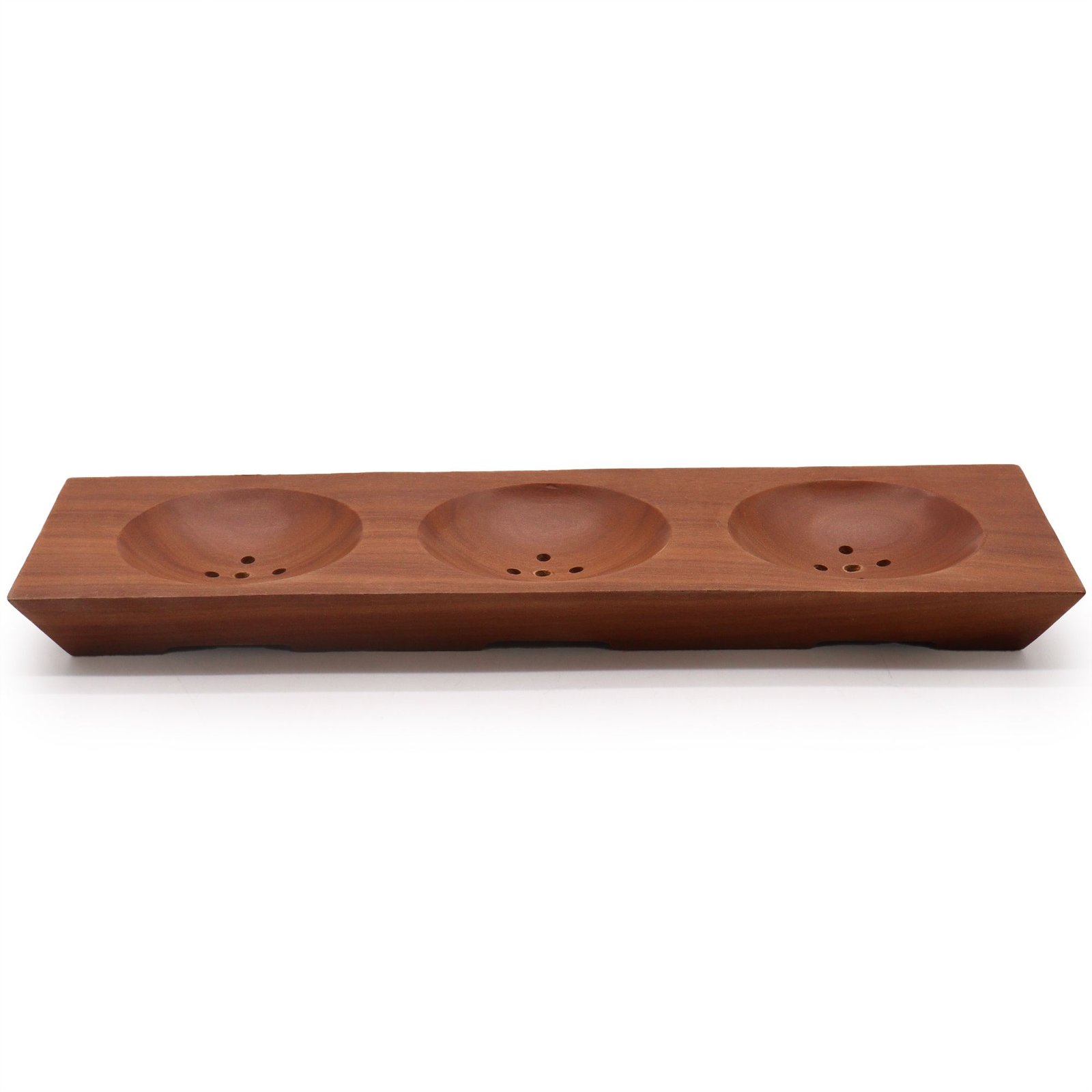 triple bar soap dish mahogany wood Triple Bar Soap Dish Mahogany Wood