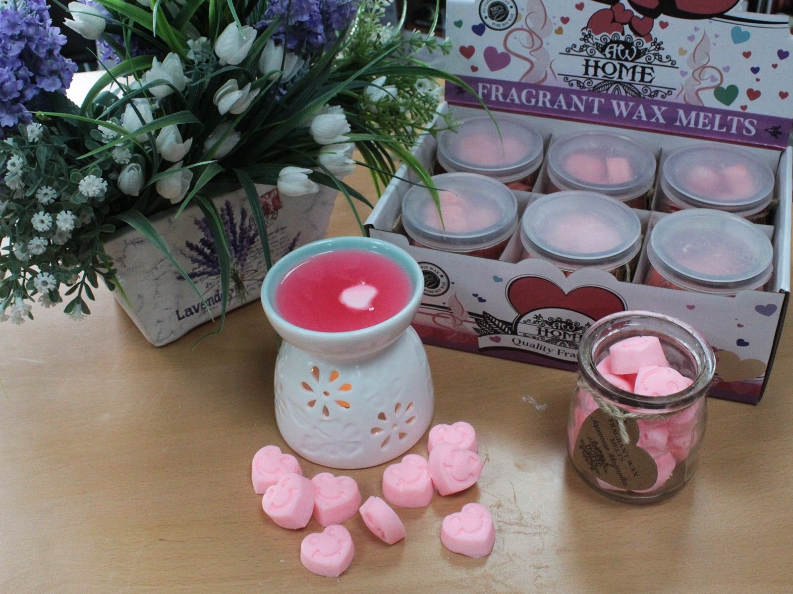 romantic aura soy wax melt hearts classic rose Romantic Aura Soy Wax Melt Hearts Classic Rose - Image 5