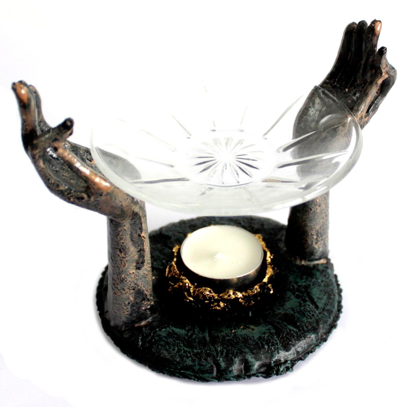 mindful buddha om hands oil burner Mindful Buddha Om Hands Oil Burner - Image 3