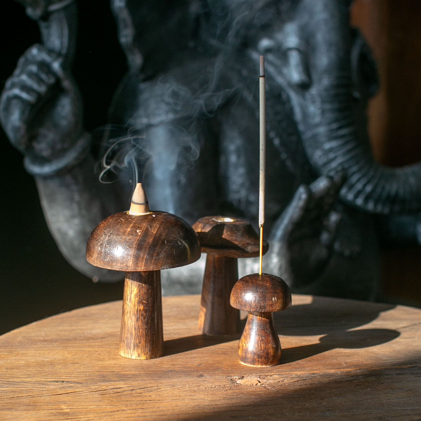 tranquil forest incense cone mushroom trio Tranquil Forest Incense Cone Mushroom Trio - Image 2