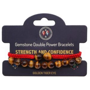 Confidence Shield Double Power Bracelet Tiger Eye