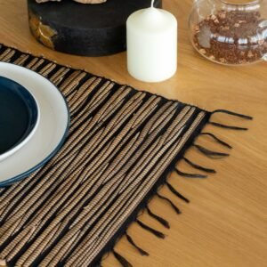 Boho Contrast Placemat Water Hyacinth Tiger