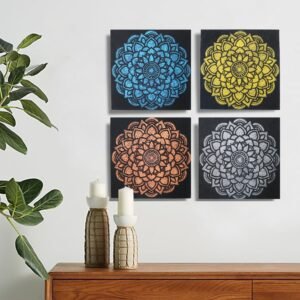 Harmonic Mandala Canvas Wall Art Set