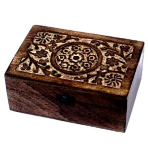 Artisan Aromatherapy Storage Box Mango Wood 24