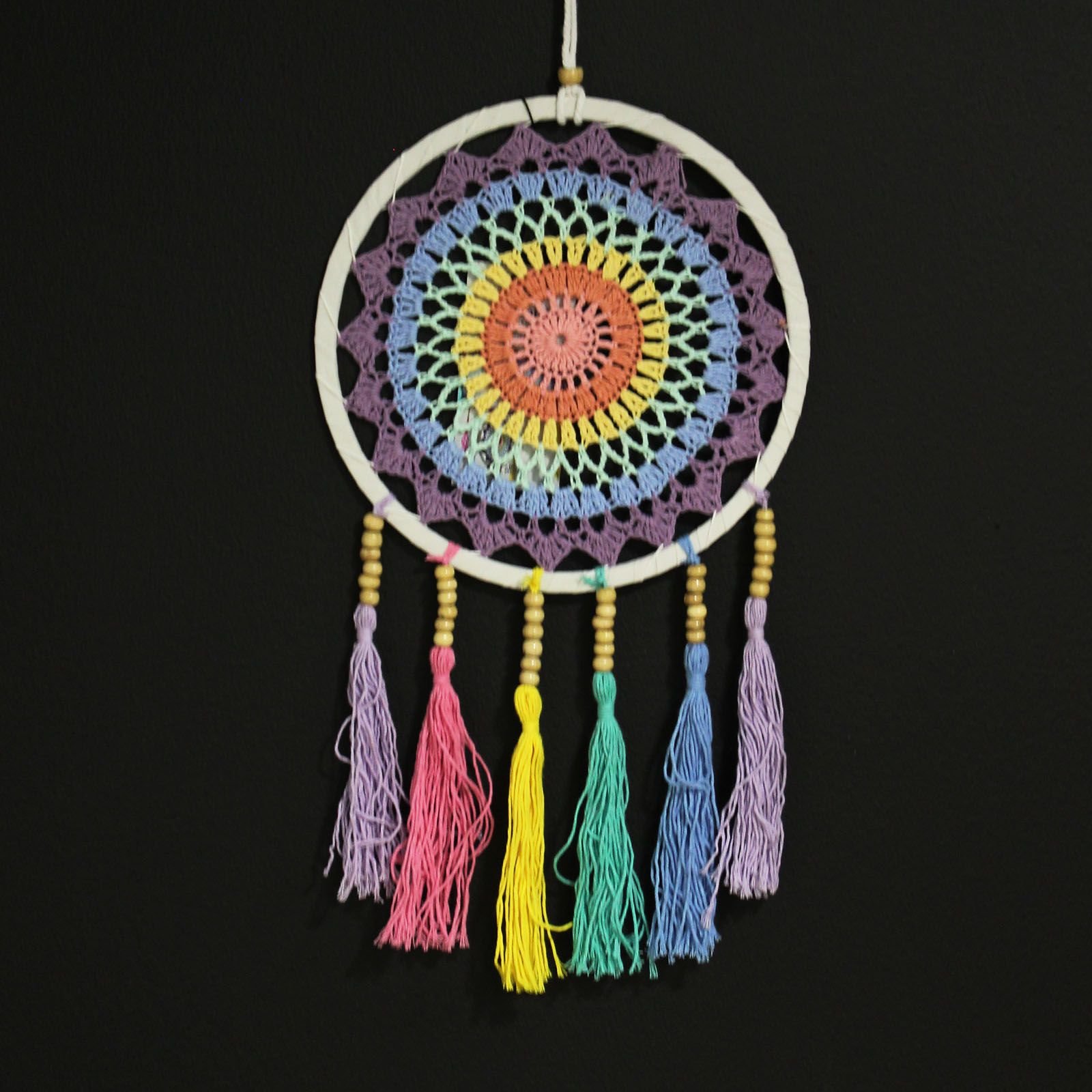 gentle dreams dreamcatcher pastel rainbow Gentle Dreams Dreamcatcher Pastel Rainbow - Image 2