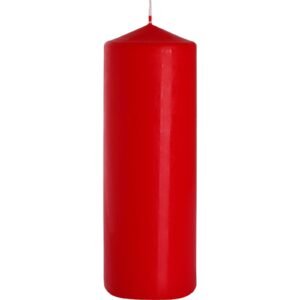 Passion Flame Tall Pillar Candle Red