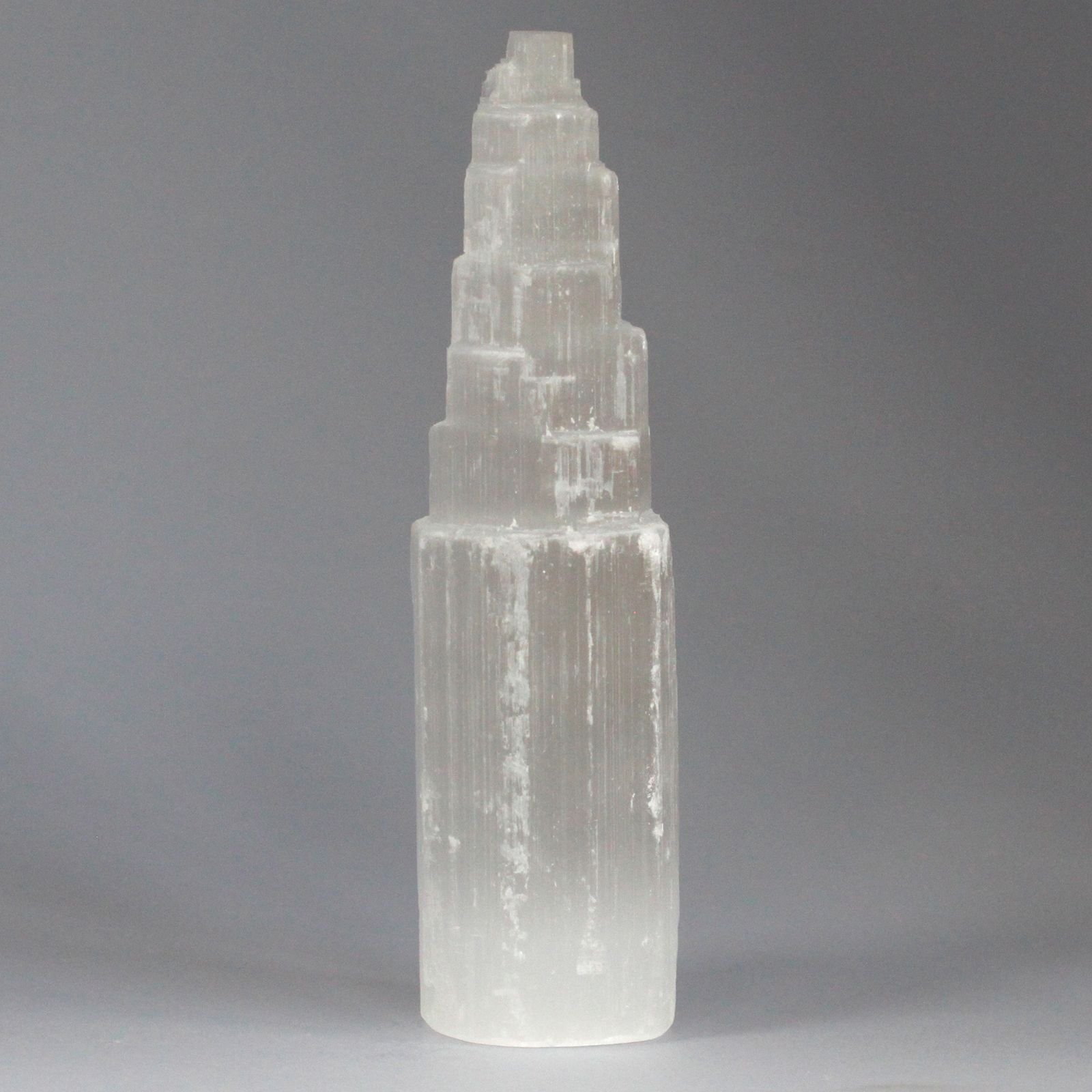 luminous statement tower natural selenite 20cm Luminous Statement Tower Natural Selenite 20cm