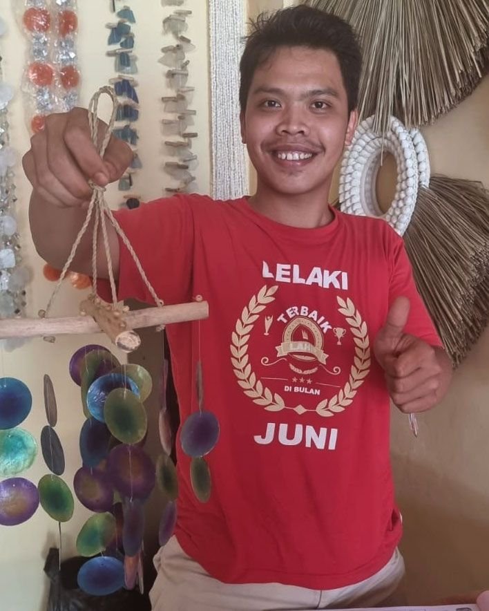 sacred harmony cross chime pearl driftwood Sacred Harmony Cross Chime Pearl Driftwood - Image 4