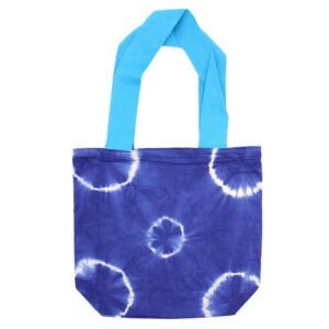 Eco Everyday Tie-Dye Cotton Tote Blue Rings
