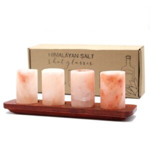 Celebration Shot Glass Set Himalayan Salt Quartet