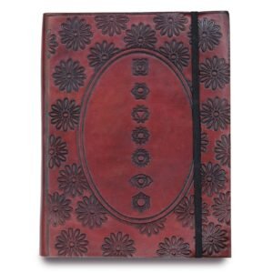 Energy Alignment Leather Notebook Chakra Mandala Medium