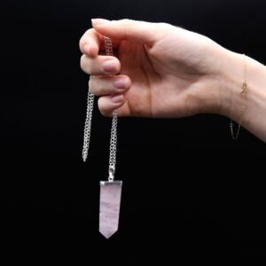 Clarity-Enhancing Flat Crystal Pendant Rock Quartz