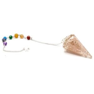 Heart Healing Orgonite Chakra Pendulum Rose Quartz