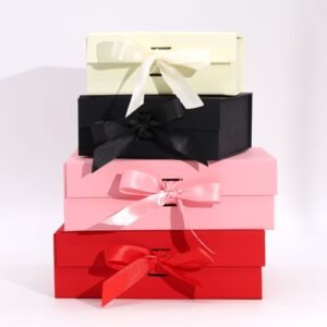 Elegant Gift Box Medium Square Pink