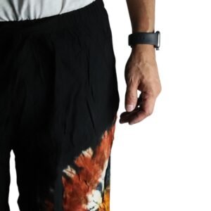 Sunburst Lounge Pants Black Chocolate Orange