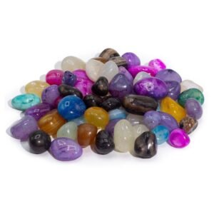 Joyful Spectrum Tumbled Mixed Agate Seven Colours