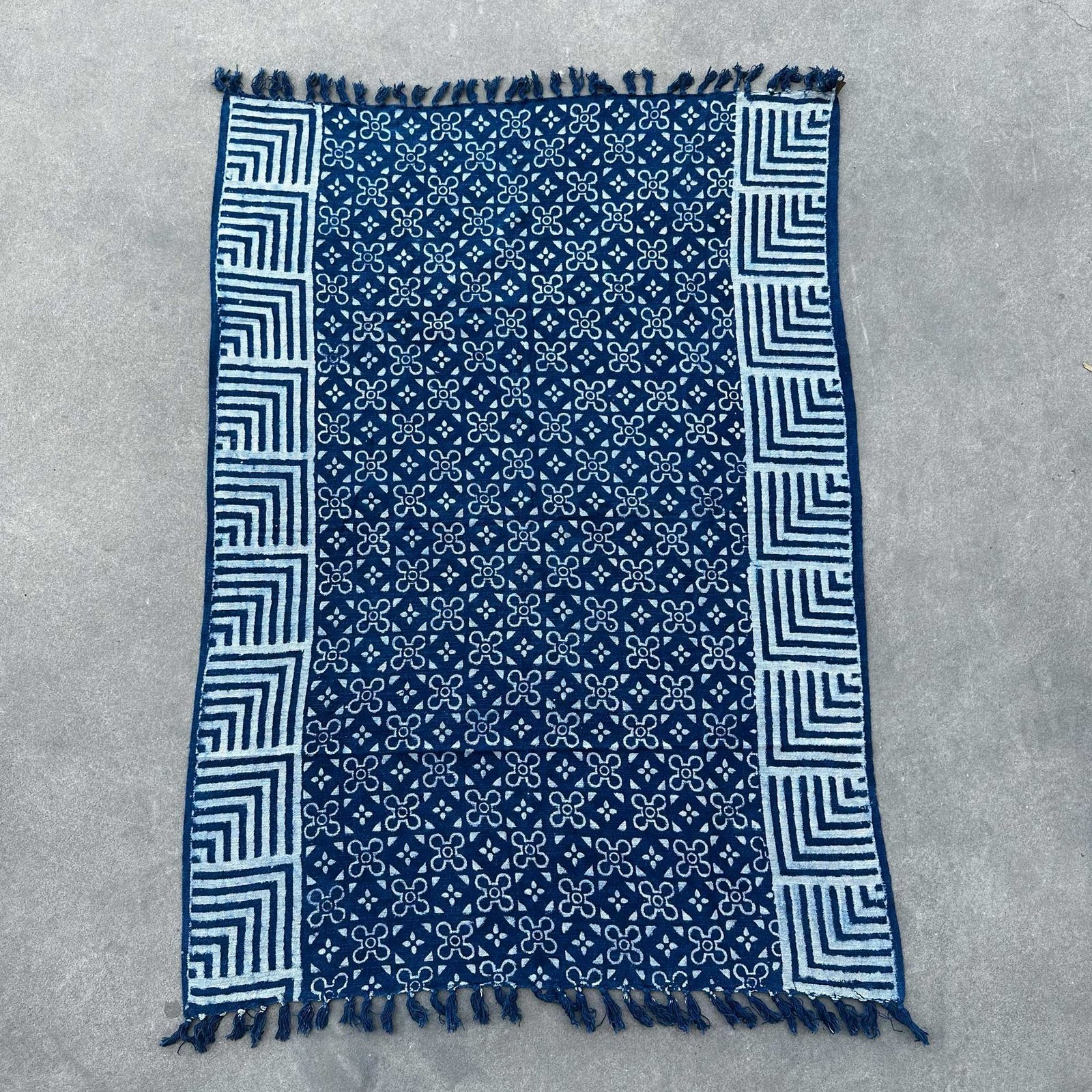 soothing indigo throw handwoven kasba tiles Soothing Indigo Throw Handwoven Kasba Tiles - Image 4
