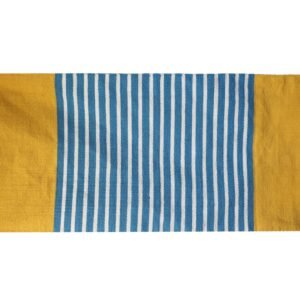 Sunlit Calm Indian Cotton Runner Yellow Blue