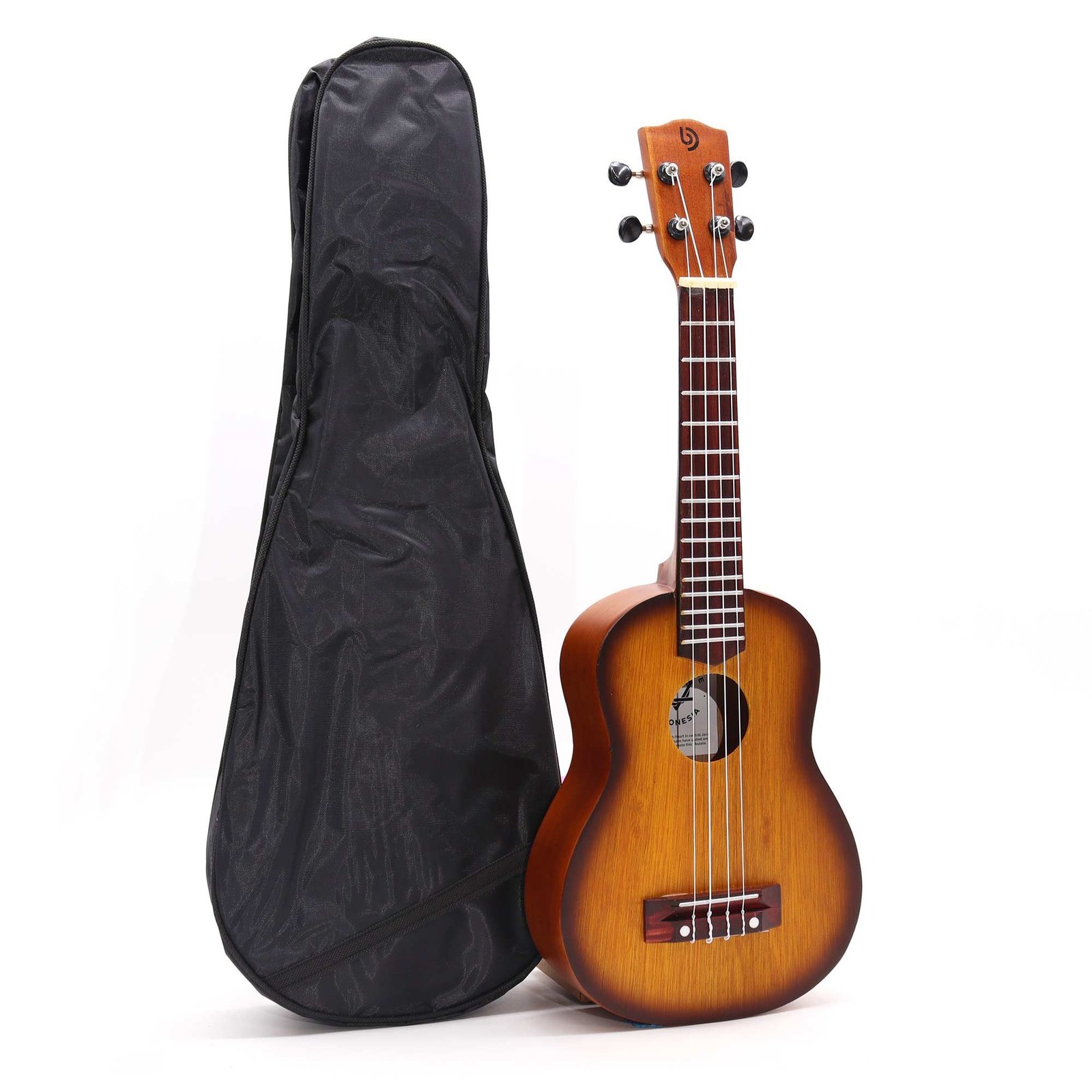 uplifting orange sunburst acoustic ukulele Uplifting Orange Sunburst Acoustic Ukulele - Image 2
