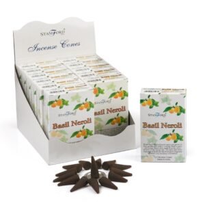 Uplifting Herbal Incense Cones Basil Neroli