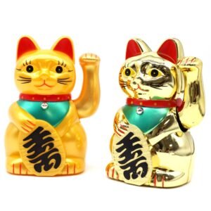 Radiant Wealth Golden Lucky Money Cat 15cm