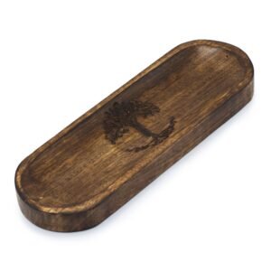 Grounding Incense Tray Tree of Life Wood