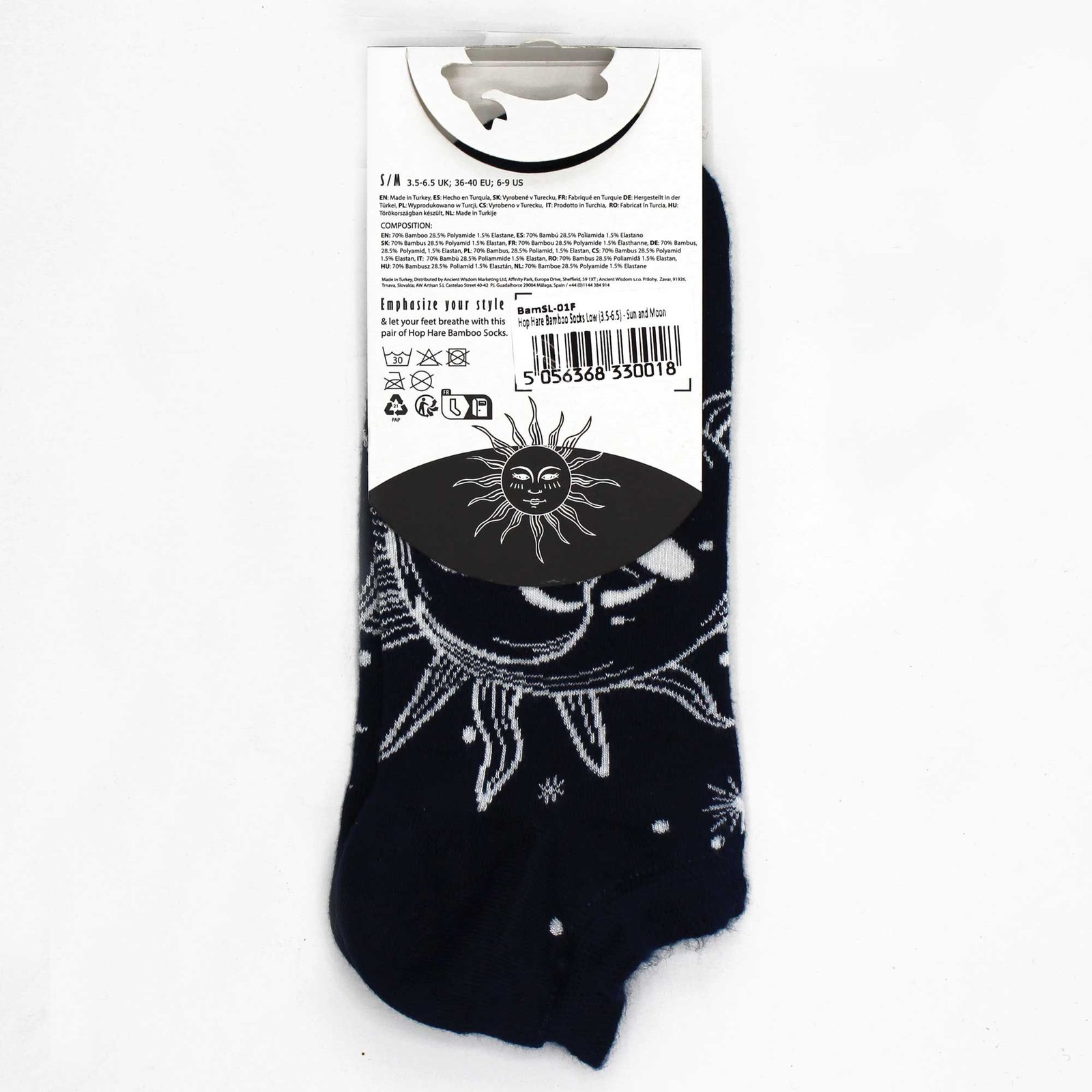 harmonising low bamboo socks sun moon Harmonising Low Bamboo Socks Sun Moon - Image 3