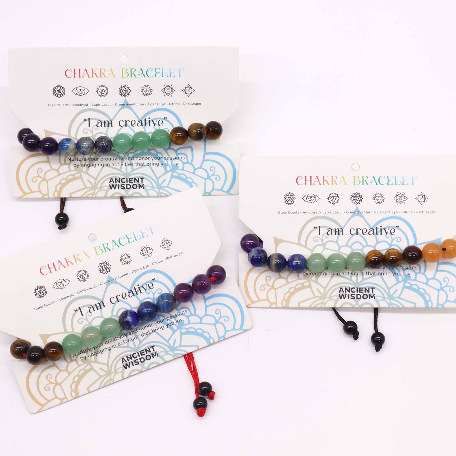 creative flow chakra bracelet twenty-one stones Creative Flow Chakra Bracelet Twenty-One Stones