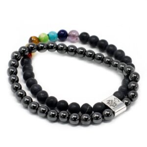 Grounding Energy Magnetic Bracelet Black Stone