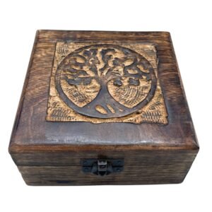 Symbolic Keepsake Box Tree of Life Wood