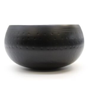 Sacred Resonance Black Beaten Bowl 18cm
