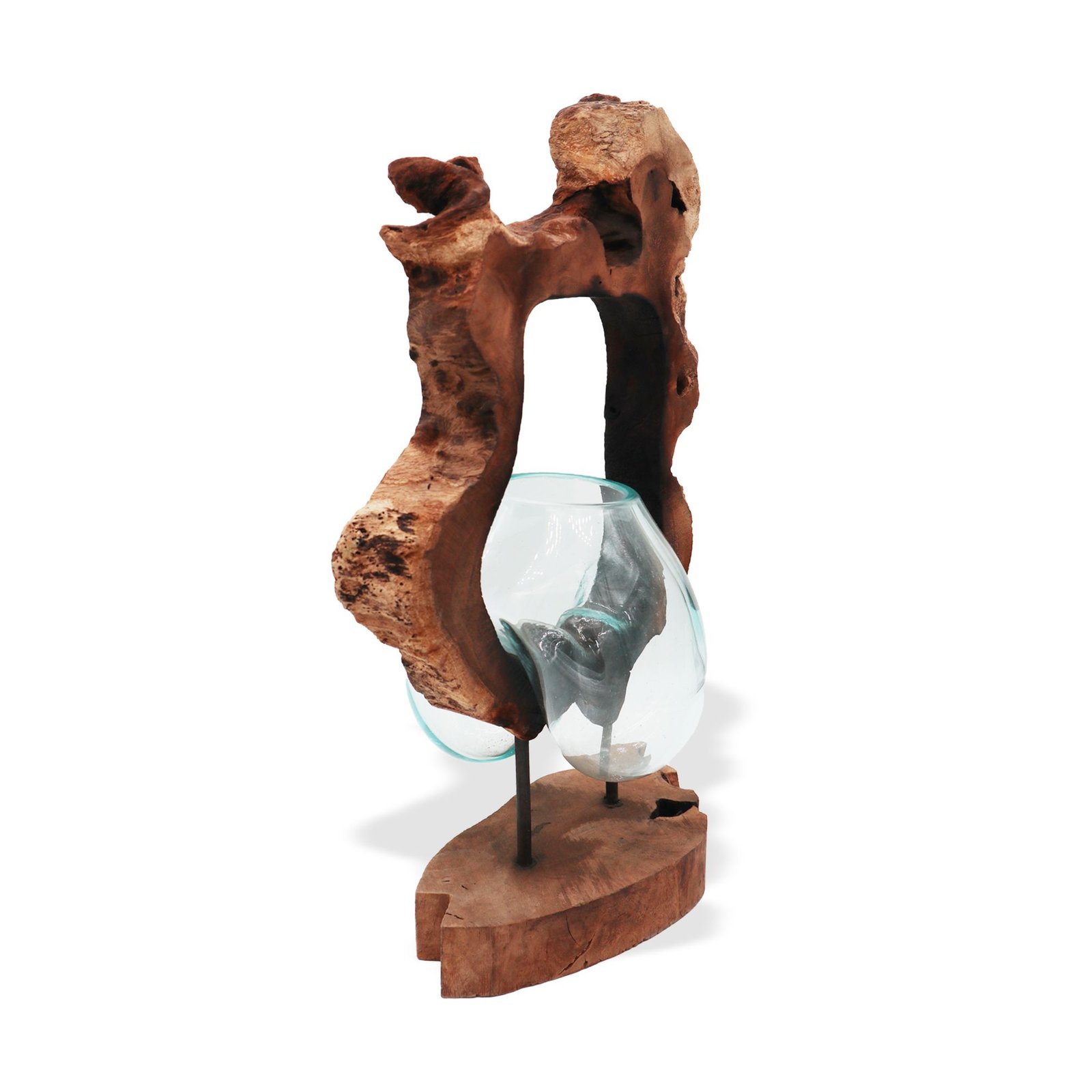 suspended nature art vase recycled glass Suspended Nature Art Vase Recycled Glass - Image 2