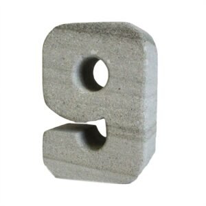 Modern Number Candle Holder Granite Nine