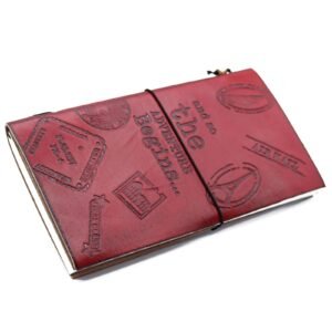 Inspiring Journey Leather Journal Red