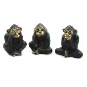 Playful Harmony Brass Monkey Trio Set