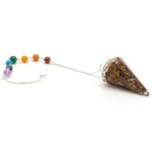 Grounded Confidence Orgonite Chakra Pendulum Tiger Eye
