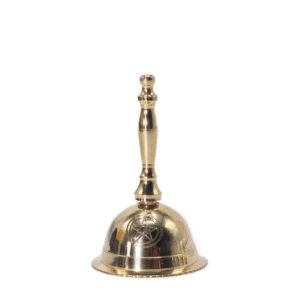 Protective Lunar Brass Bell Penta Moon