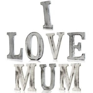 Heartfelt Home Decor Letters I Love Mum