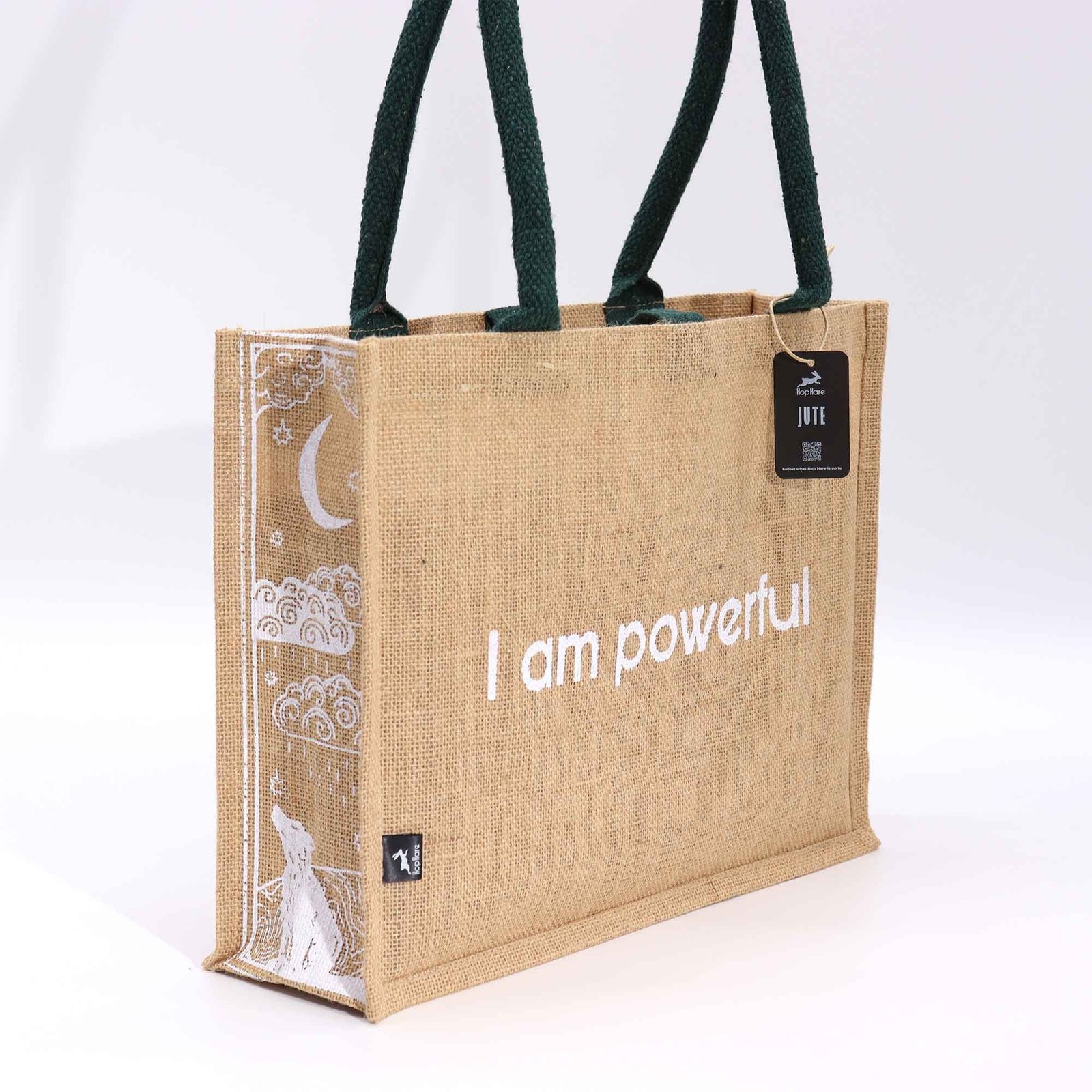 empowered presence jute shopper bag powerful Empowered Presence Jute Shopper Bag Powerful