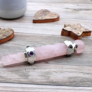 Heart Harmony Hexagonal Healing Wand Rose Quartz