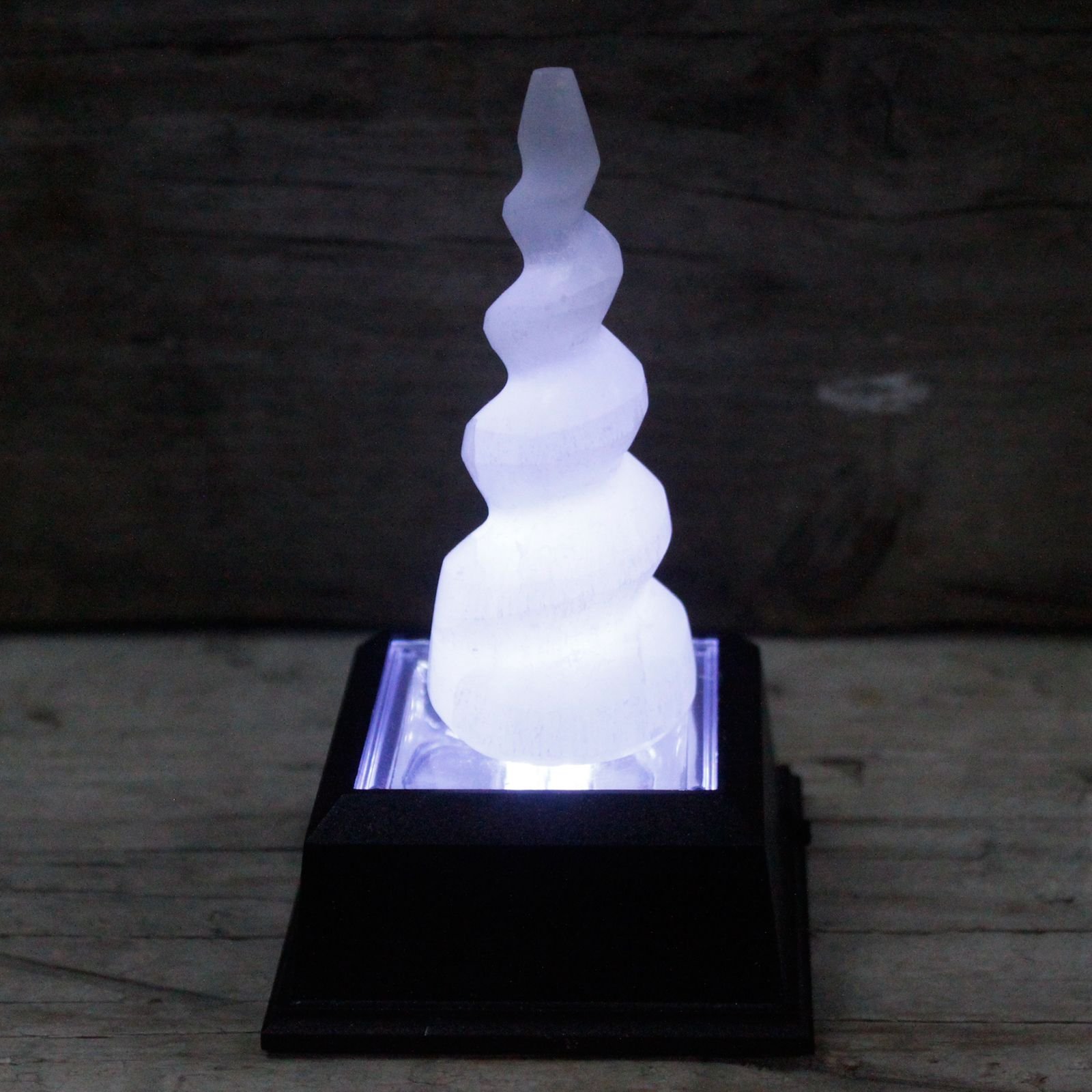 clarity spiral tower crystal selenite 10cm Clarity Spiral Tower Crystal Selenite 10cm - Image 3