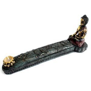 Serene Buddha Lidded Incense Burner Box
