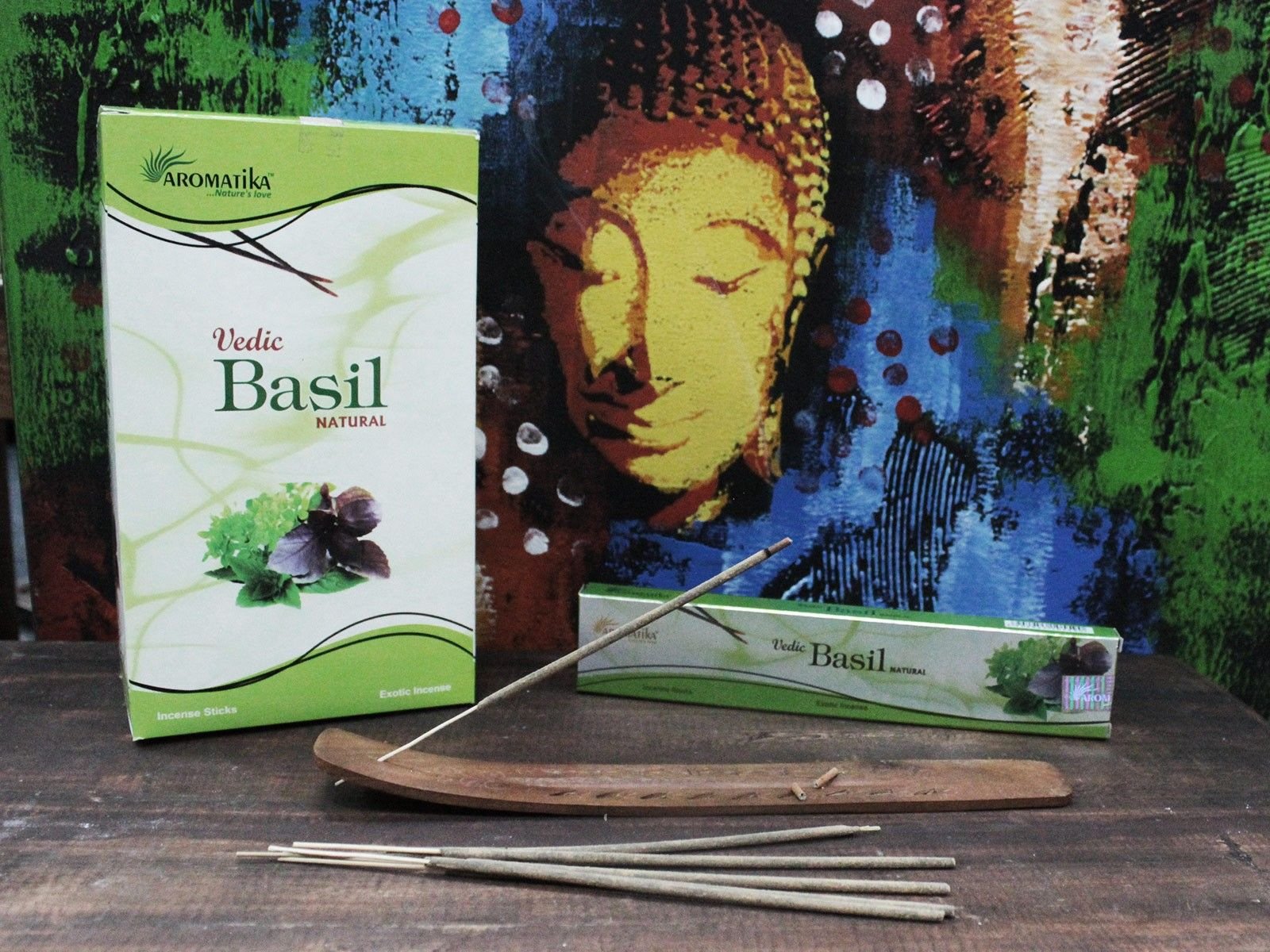 mental clarity vedic incense sticks basil Mental Clarity Vedic Incense Sticks Basil - Image 2